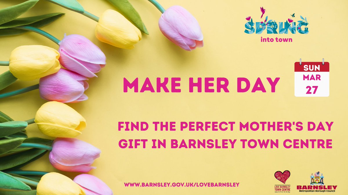 Still looking for that perfect gift for Mother's Day? Barnsley & District Markets are open from 8:30am to 4pm, Monday to Saturday. You can also shop online on ShopAppy, and collect until 7pm. For more information, please visit ShopAppy.com/barnsley.