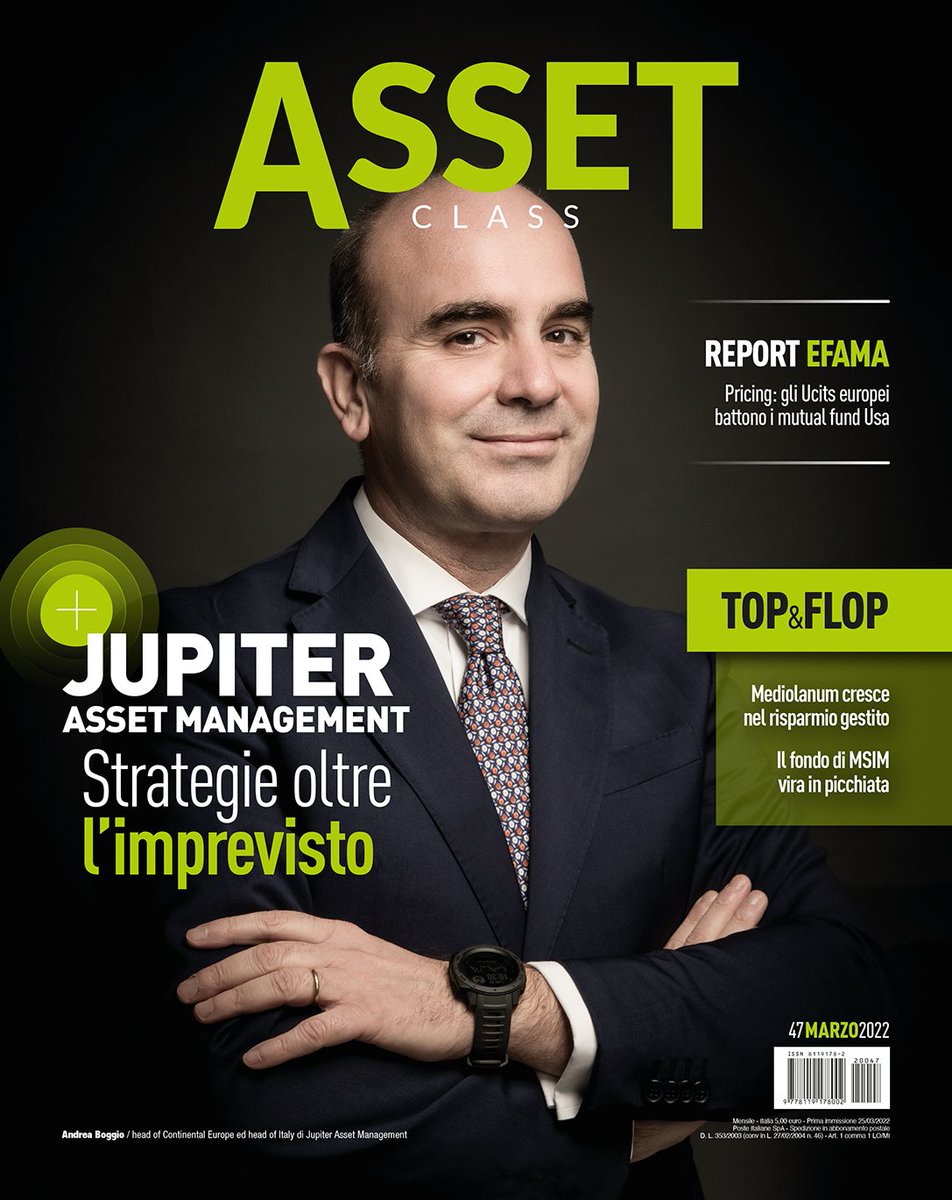 andreagiacobin1's tweet photo. Il nuovo ASSET CLASS è in edicola. @bluerating_com @Asset68547863 @JupiterAM_UK @EFAMANews https://t.co/TCpIdPmVEb
