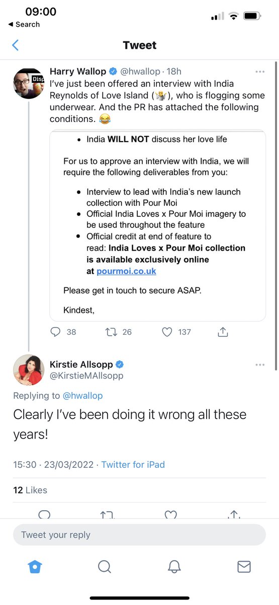 India Reynolds (@lovefromreyn) on Twitter photo Baffled as to why <a href="/hwallop/">Harry Wallop</a> thought this should be shared, but even more shocked by all the ‘feminist’ women adding their digs. What happened to #bekind <a href="/KirstieMAllsopp/">Kirstie Allsopp</a> 🤷🏻♀️ Baffled as to why <a href="/hwallop/">Harry Wallop</a> thought this should be shared, but even more shocked by all the ‘feminist’ women adding their digs. What happened to #bekind <a href="/KirstieMAllsopp/">Kirstie Allsopp</a> 🤷🏻♀️