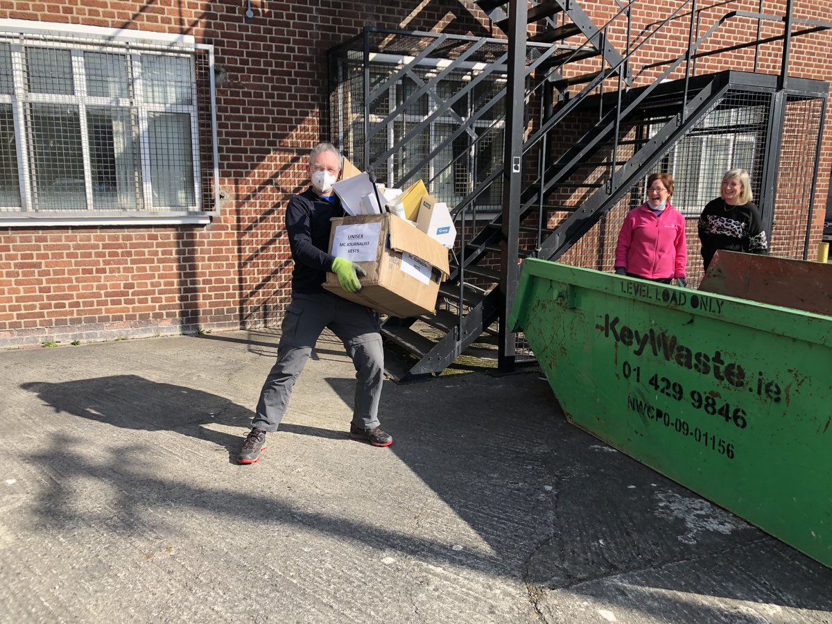 miseancara's tweet photo. Yesterday we finished packing up and said a final goodbye to our #Kilmainham office home after 12+ great years and many fond memories made along the way. It's the end of one chapter for @MiseanCara and the start of a new: Dame Street, here we come! #OfficeMove #CleanOutCrew https://t.co/y32flaKyNS