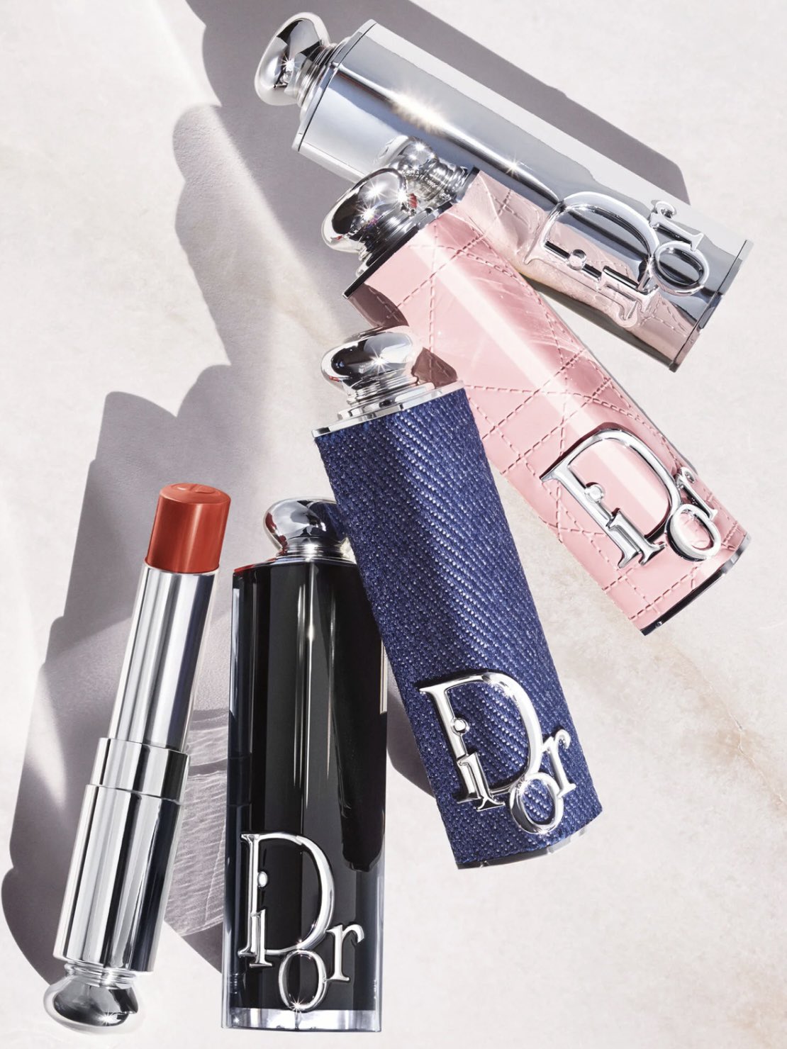 DIORアディクトリップスティック329+ピンクorデニムケース