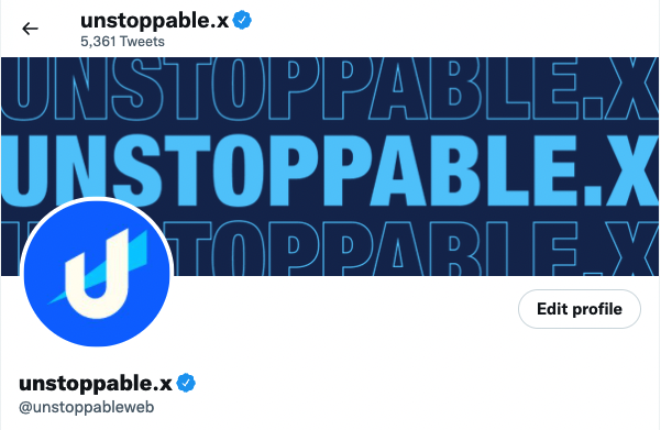 Unstoppable Domains tweet media