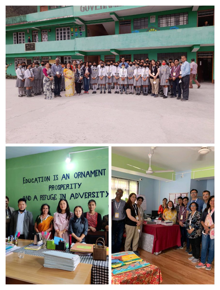 shariqm1's tweet photo. Team EMC Delhi under leadership of Ms. Nirupama Abhyankar,DDE, EMC on its venture to collaborate with schools of Sikkim for strengthening entrepreneurial ecosystem enjoyed meaningful interaction with students & teachers at Govt Sec School,Legship.
@Dir_Education @EMCCLASS https://t.co/QCxRNTIJXG