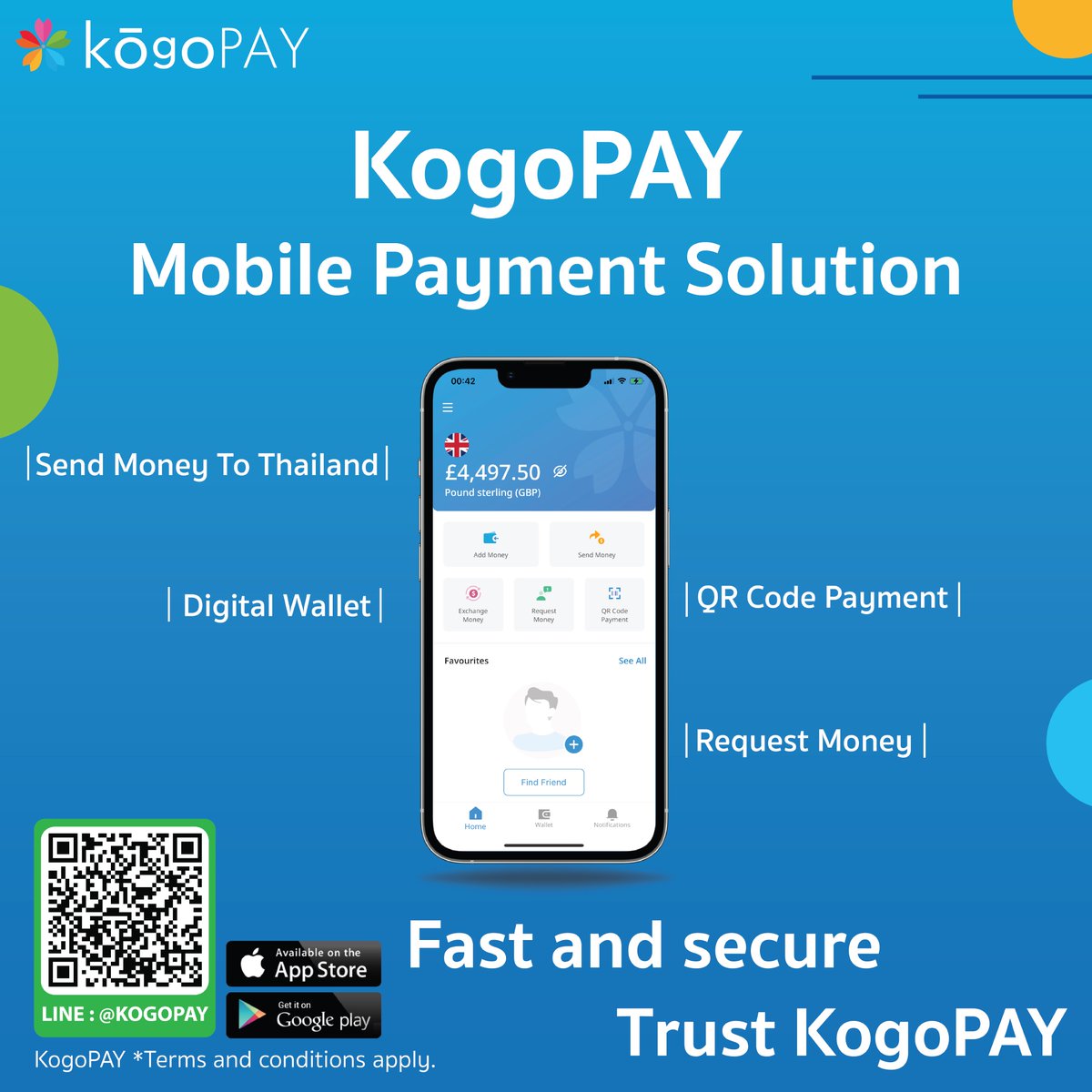 KogoPay's tweet photo. Transfer money to Thailand, QR Code Payment, Digital Wallet, or Request Money - everything in one place on KogoPAY Application
 
Convenient, fast, and secure with KogoPAY
Download now on iOS and Android
Contact us on LINE : @KogoPAY https://t.co/xKizqyocah