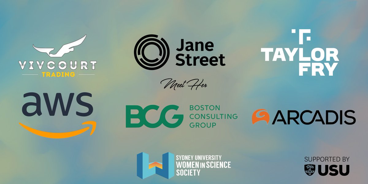 Women in Science (@wis_usyd) on Twitter photo just a cheeky sponsorship drop on a Thursday evening. especially cool to have locked in two brand-new sponsors. we can't wait to work with them this year!
<a href="/JaneStreetGroup/">Jane Street</a> <a href="/BCG/">Boston Consulting Group</a> <a href="/awscloud/">Amazon Web Services</a> @arcadis just a cheeky sponsorship drop on a Thursday evening. especially cool to have locked in two brand-new sponsors. we can't wait to work with them this year!
<a href="/JaneStreetGroup/">Jane Street</a> <a href="/BCG/">Boston Consulting Group</a> <a href="/awscloud/">Amazon Web Services</a> @arcadis