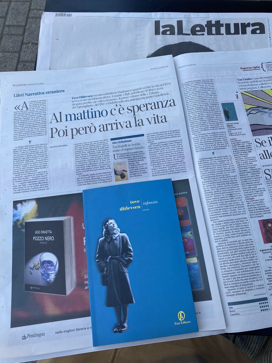 «Queste memorie scritte in uno stato di trance, quasi di autoipnosi, che anticipano di molti anni l'autofiction, appaiono sorprendentemente fresche».

Anche Livia Manera su <a href="/La_Lettura/">la_lettura</a> dello scorso week-end ha parlato di «Infanzia» di Tove Ditlevsen.