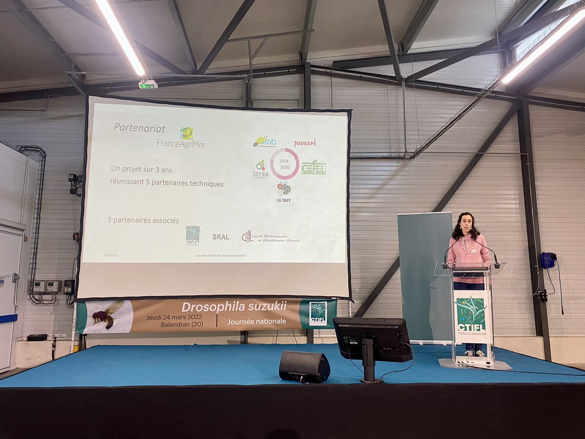 _Ctifl's tweet photo. [#lesRVduCTIFL] Poursuite des présentations de projets de recherche avec France AgriMer Mouches #LaTapy #CTIFL et Task Force D.suzukii Suisse #Agroscope #FrAgTw https://t.co/EGeV63spGc