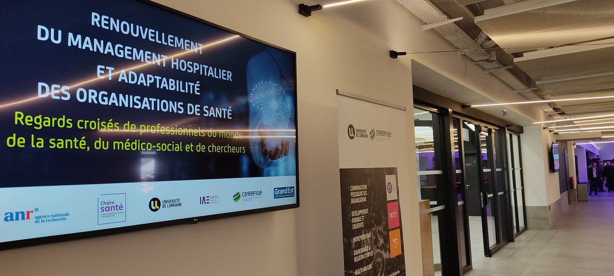 L'<a href="/AnfhLorraine/">ANFH Lorraine</a> est représentée au colloque #RMhAO organisé par l'<a href="/Univ_Lorraine/">Lorraine</a> à Metz.