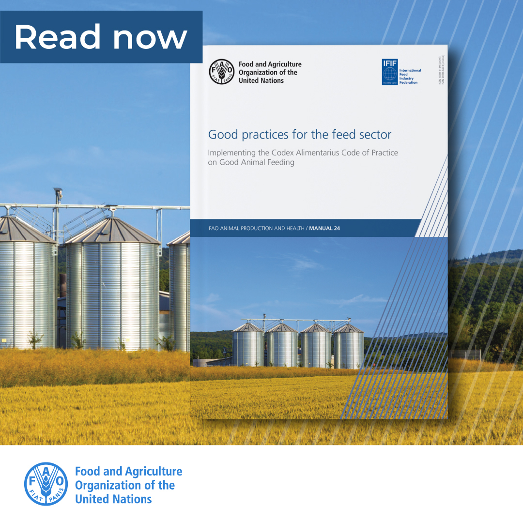 .<a href="/FAO/">Food and Agriculture Organization</a> &amp; <a href="/IFIFfeed/">IFIF</a> publication on Good practices for the feed sector

A manual to ensure #feedsafety and comply with #Codex requirements.

➡️ Available now at bit.ly/39b8cc4

#SustainableLivestock #GlobalGoals