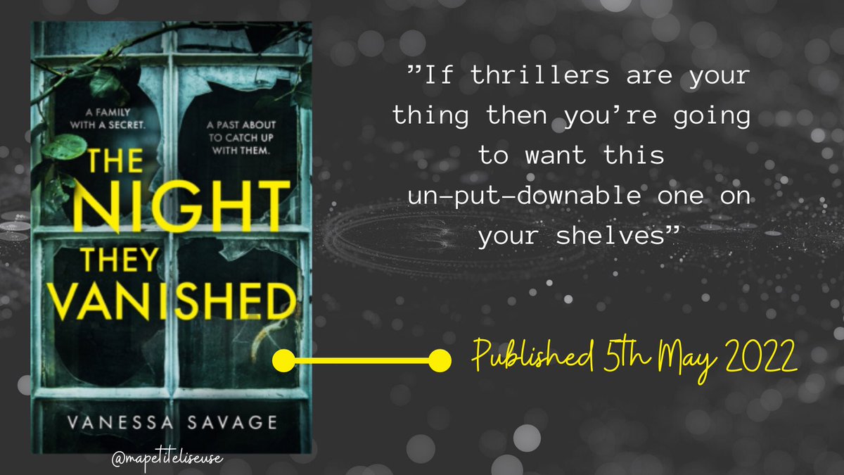 mapetiteliseuse's tweet photo. Last night I finished my copy of #thenighttheyvanished Thank You @LittleBrownUK I can’t wait to share my review #BookReview #BookTwitter https://t.co/QBppsqR4VL