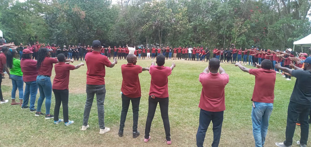KiotaSchool's tweet photo. At Kiota, T is for teamwork. Time to build a great and strong team amongst our staff. Courtesy of Smart Skills Trainers. #KiotaLife #StaffTeamBuilding https://t.co/oBJ3g1vqYK