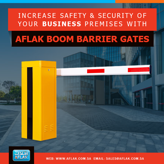 Aflak Boom Barriers allows one to control the entrance and exit of vehicles to their business premises for optimum security and efficiency. To know more details on them contact us at sales@aflak.com.sa or visit us at https://t.co/v7fWisWMSJ https://t.co/OZeM56d3Op