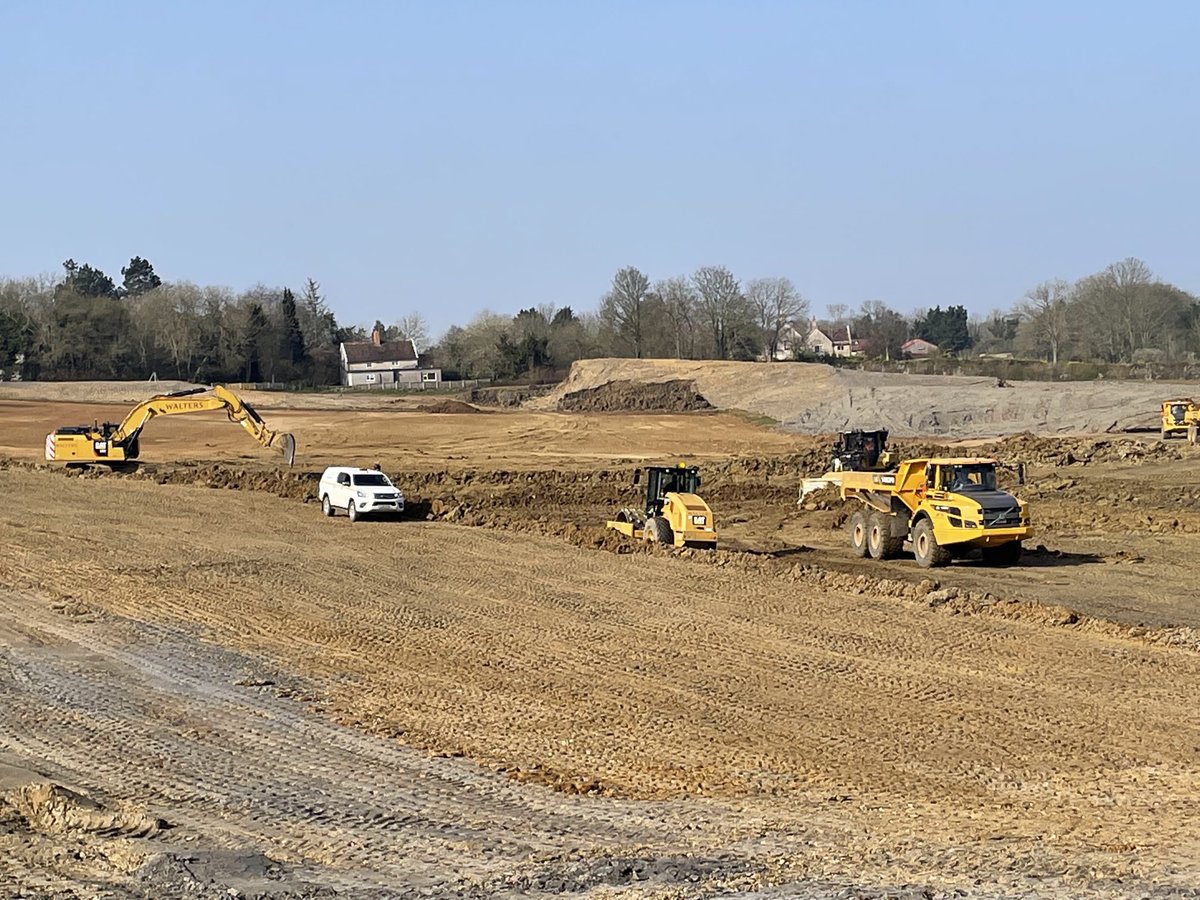Lovely day for a site inspection on the A303