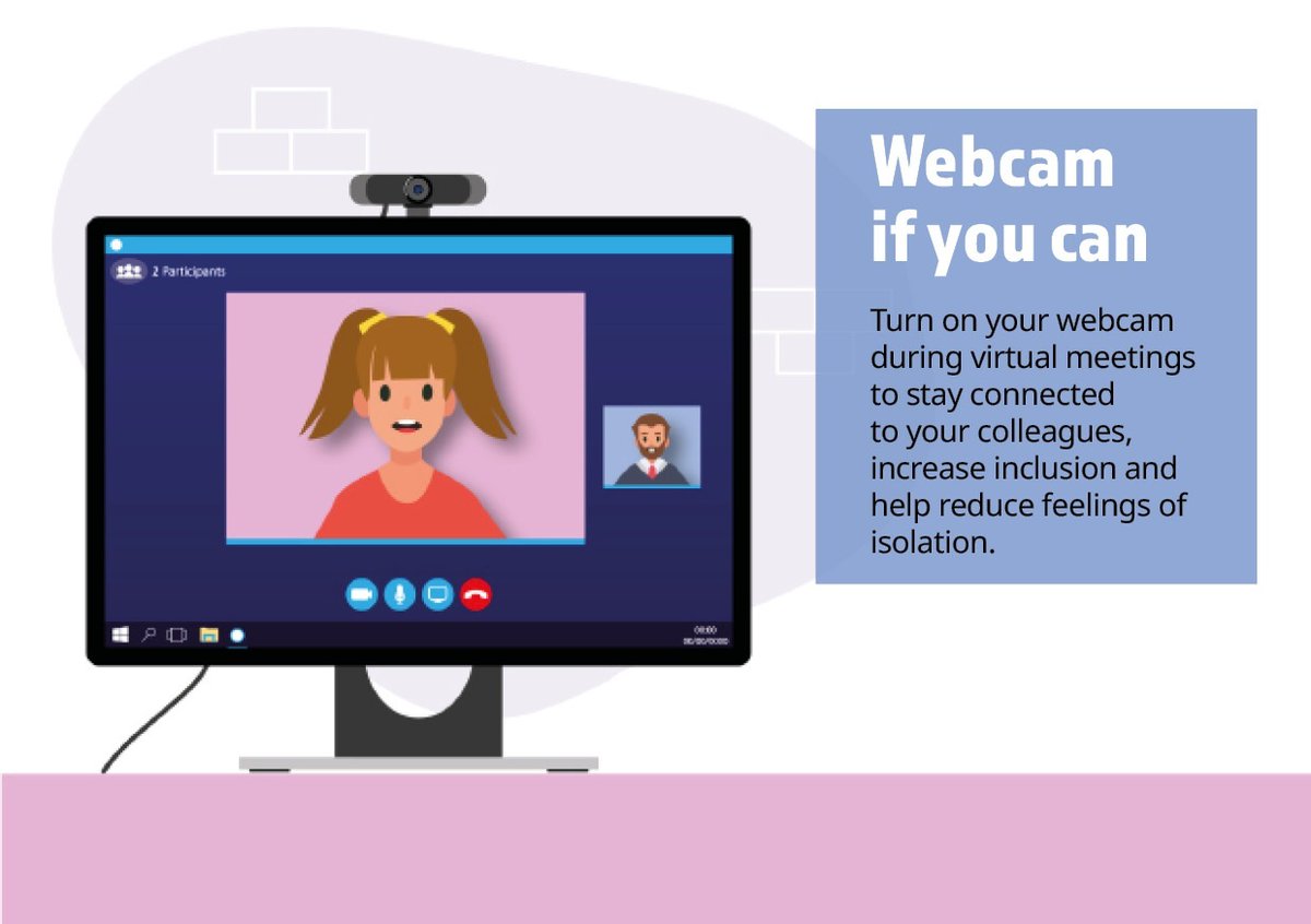WiltsC_Careers's tweet image. Connecting with other people can do wonders for your wellbeing. Keeping your webcam on is a great way to stay connected while working virtually!

#WorkingFromHomeTips