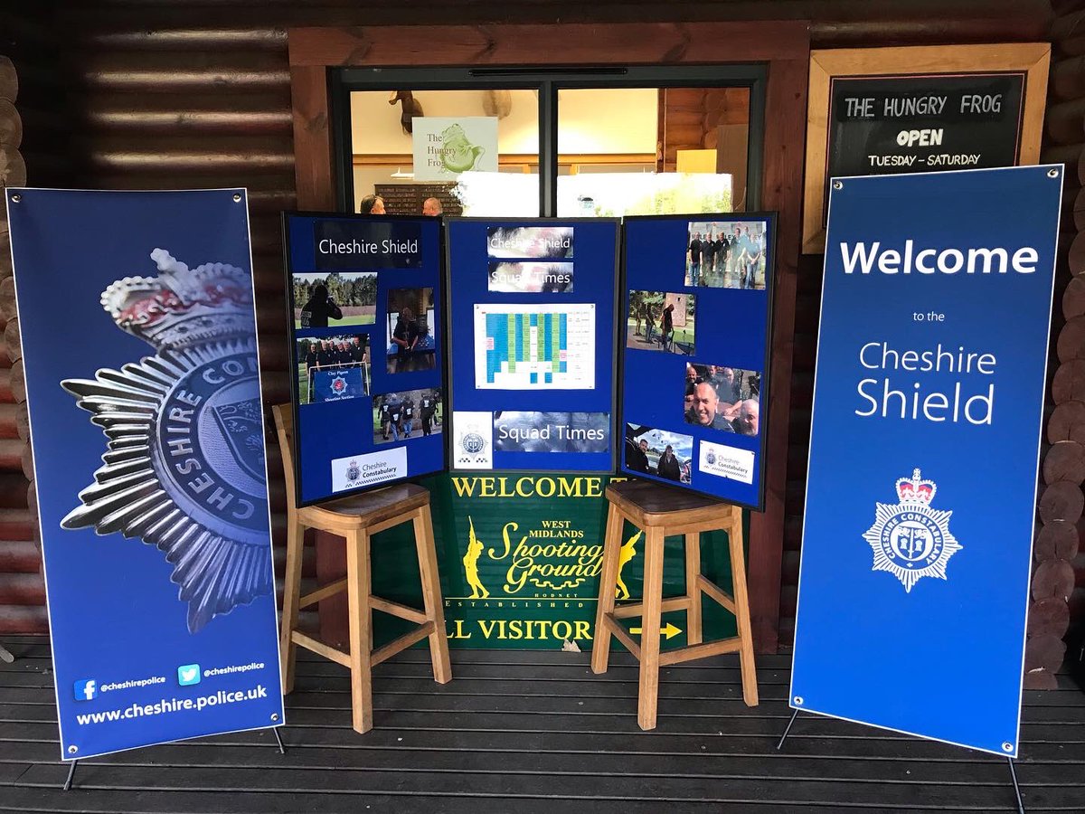 The Cheshire shield is up and running, good look to all the shooters at today competition, we still have a few spaces at 1pm if you want to get involed.