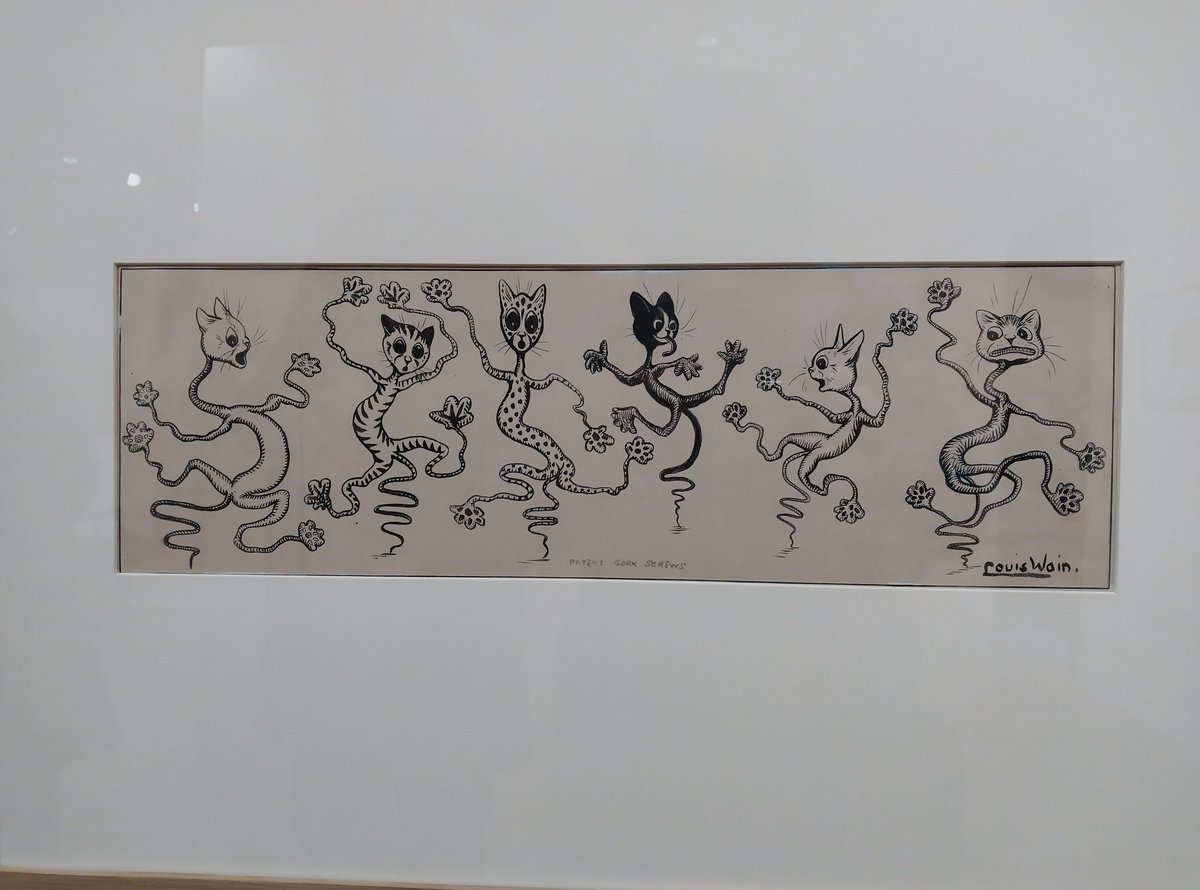 Louis Wain corkscrews at Bethlem