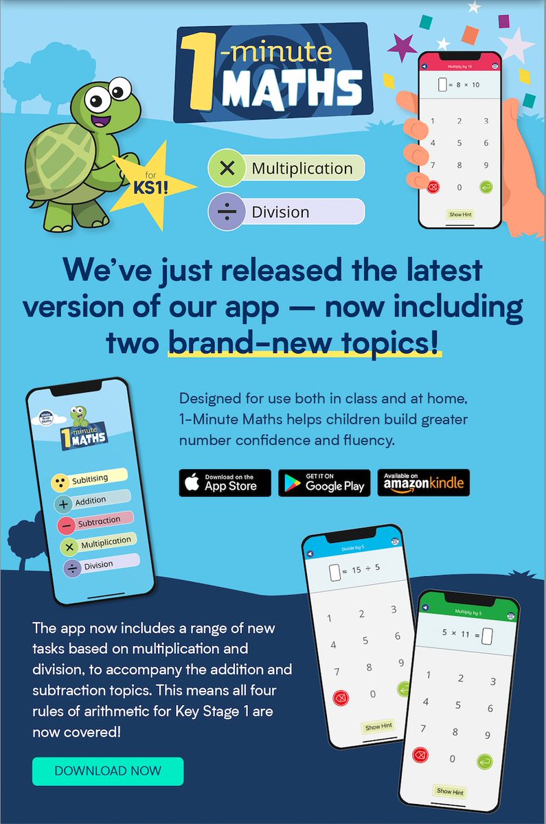 HPA_Philip_Lane's tweet image. Our maths lead highly recommends this app which helps with maths learning at home. Check it out and let us know what you think!
#HPAPLMaths
#PrimaryMaths