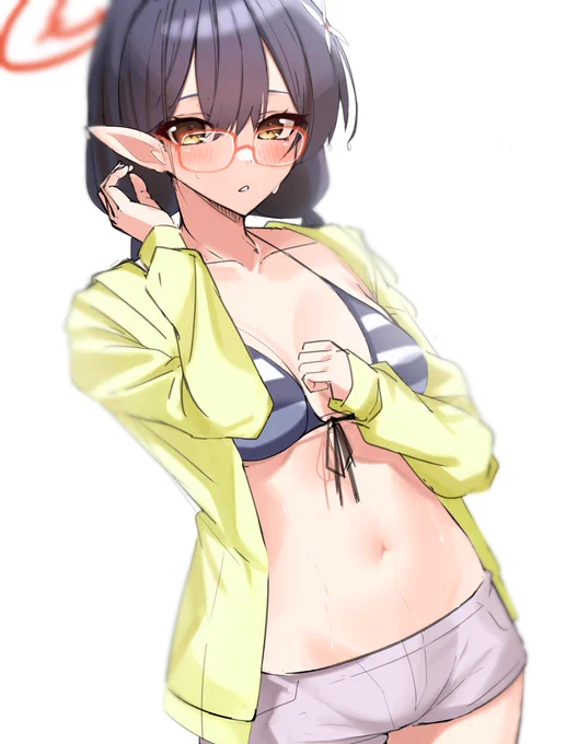 #ブルアカ 
水着アヤネ 