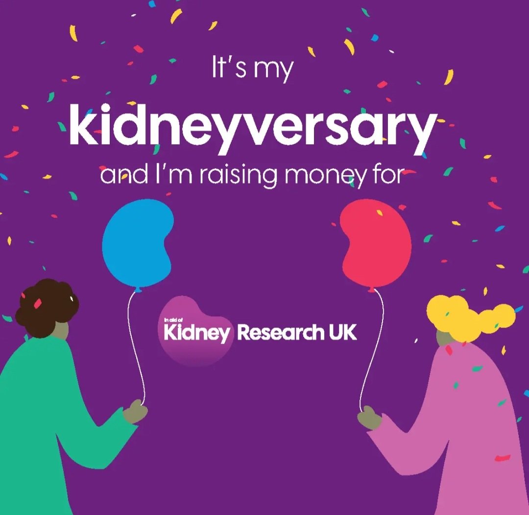 DougKer39026136's tweet photo. 🗣 Today is my 1️⃣st #kidneyversary 🎉 you can celebrate with me for the price of a takeaway ☕️ supporting @Kidney_Research ⬇️
https://t.co/lbAdtR2tX7
Read full story here ⬇️
https://t.co/OlypvJyTZE
You too can help raise #Awaremess by #Retweeting 🙏💜 #TeamKidney #KidneysMatter https://t.co/i0c0lWgSxr