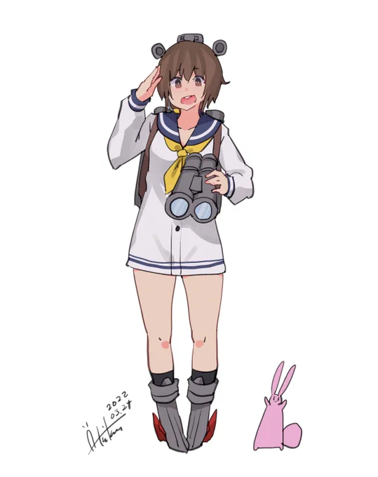 雪風『おはようございますっ!』
#艦これ版深夜の真剣お絵描き60分一本勝負
#艦これ版真剣お絵描き60分一本勝負_20220324
#艦これ #雪風 