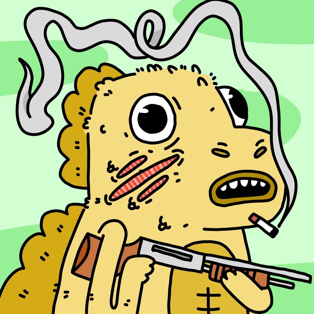CursedGodzilla's tweet photo. 🦖 a new cursed godzila #98 has been born in the world waiting to be adopted 🦖

link on bio

#nft #opensea #nftgiveaway #openseanft #NFTcommunity #NFTCollection #nftartwork #polygon  #cryptocurrency https://t.co/IA2quc6DCO
