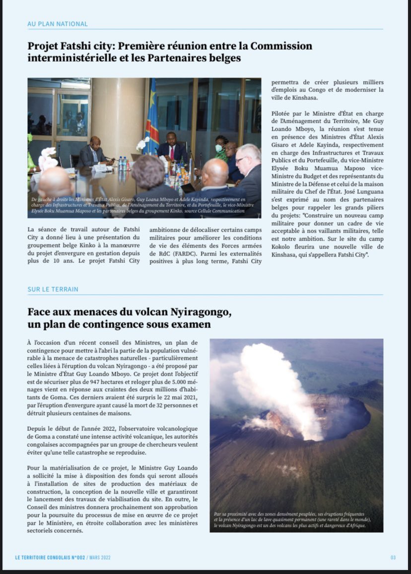 beni_musheni's tweet photo. #RDC :Mars 2022 | Aménagement du Territoire ,En droite ligne avec la vision du PR05 @fatshi13, sous la conduite du PM @LukondeSama , S.E @GuyLoando_ , poursuit ses actions, Je vous invite à lire ses actions de mars 2022 .@AndyBemba @CybelleKamba @Sharufa_ https://t.co/FkiBHlt5N1