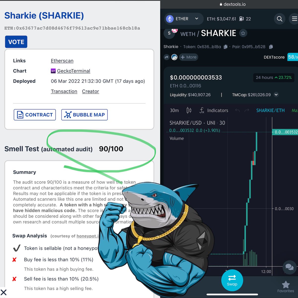 WeAreReptilian's tweet photo. @AltCryptoGems @SharkieToken CRAZY RECOVERY 🔥 VERY BULLISH CONTRACT🦈🦈🦈🦈 🔥 LETS MOON IT GUYS🚀🚀@AdamEShelton  #croEFFECT #FOMO #SHIB #SaitaMask #SHINJA #inuyasha #inu #1000xgem #BabyDogeCoin #ApexLegends #SHIBARAMY @ape_radar   🔥CHART👉 https://t.co/3zbcPe2SdY https://t.co/J7790PiWOI