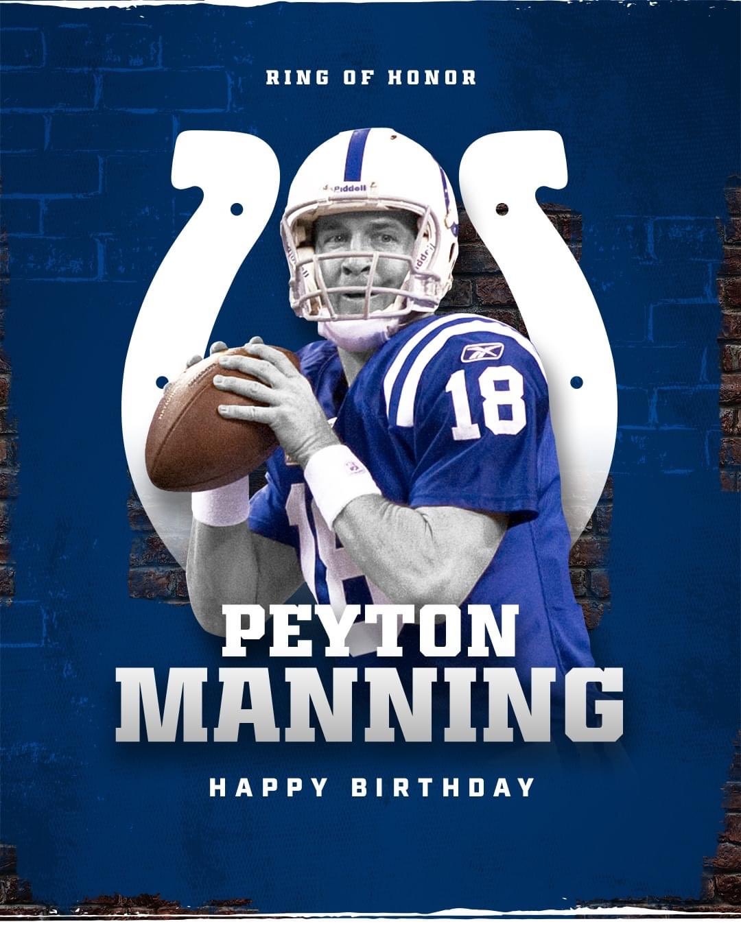 Happy Birthday Peyton Manning. 