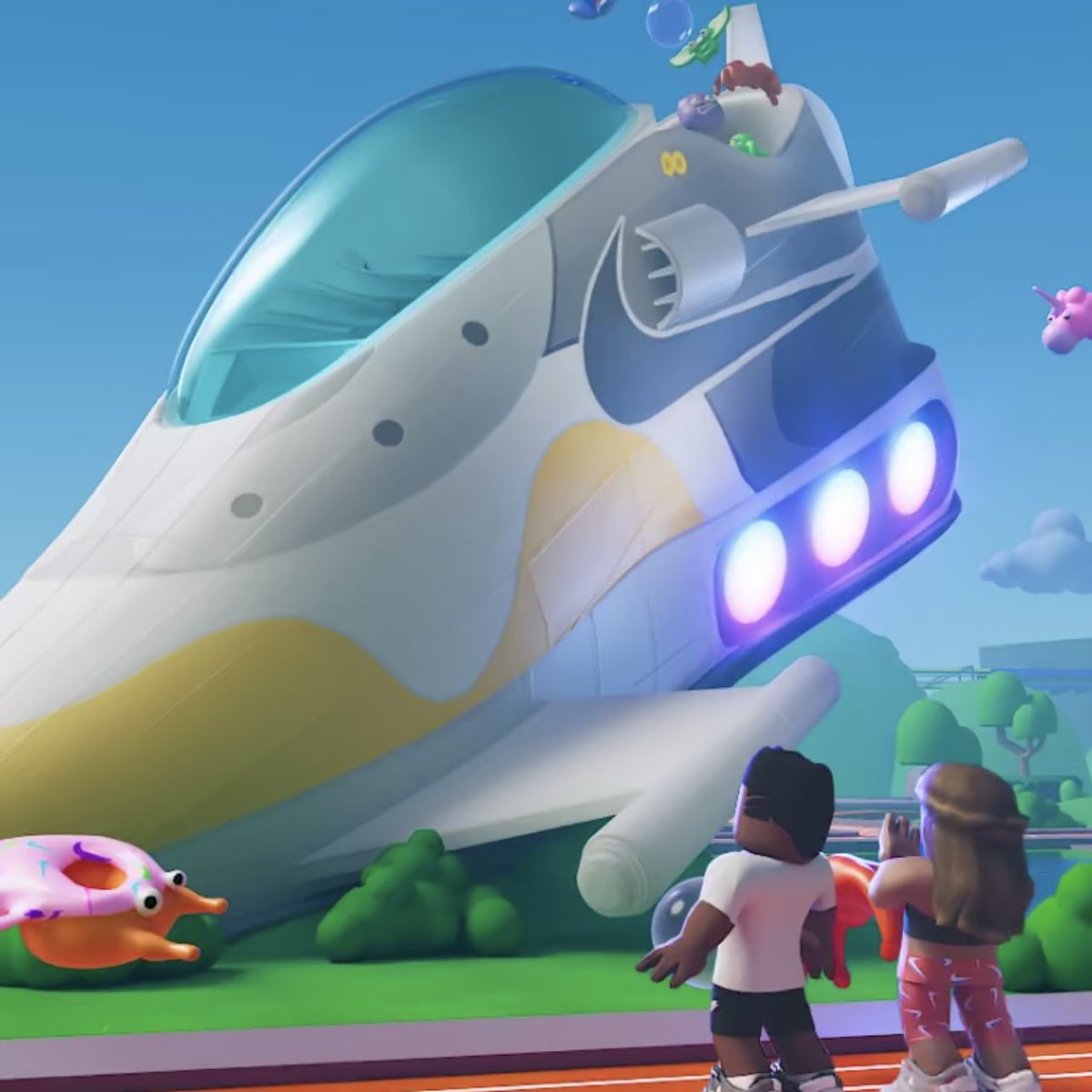 whoisPARADISE's tweet photo. NIKE x ROBLOX 👟 #Airtopia
Jump in to #NIKELAND where sport has no rules—discover the magic inside an Air Max’s bubble, but look out for the air-liens and 🔥 virtual merch
👟 https://t.co/8VA4WEL2zm https://t.co/lsSOxKd5h9