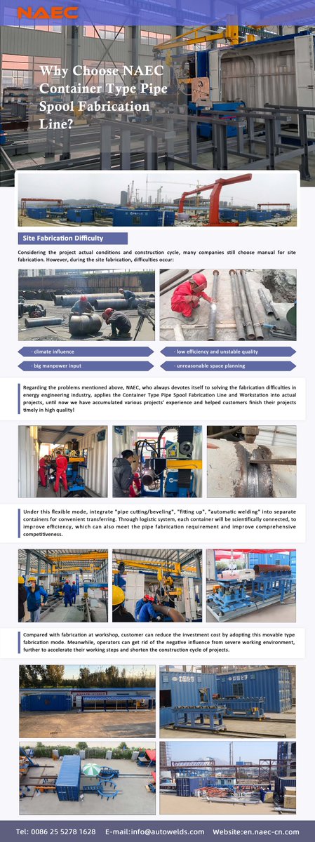 NAEC025's tweet photo. #movable #container #pipe_spool #site_fabrication
Why Choose NAEC Container Type Pipe Spool Fabrication Line? https://t.co/sc0wgVI2Ts
