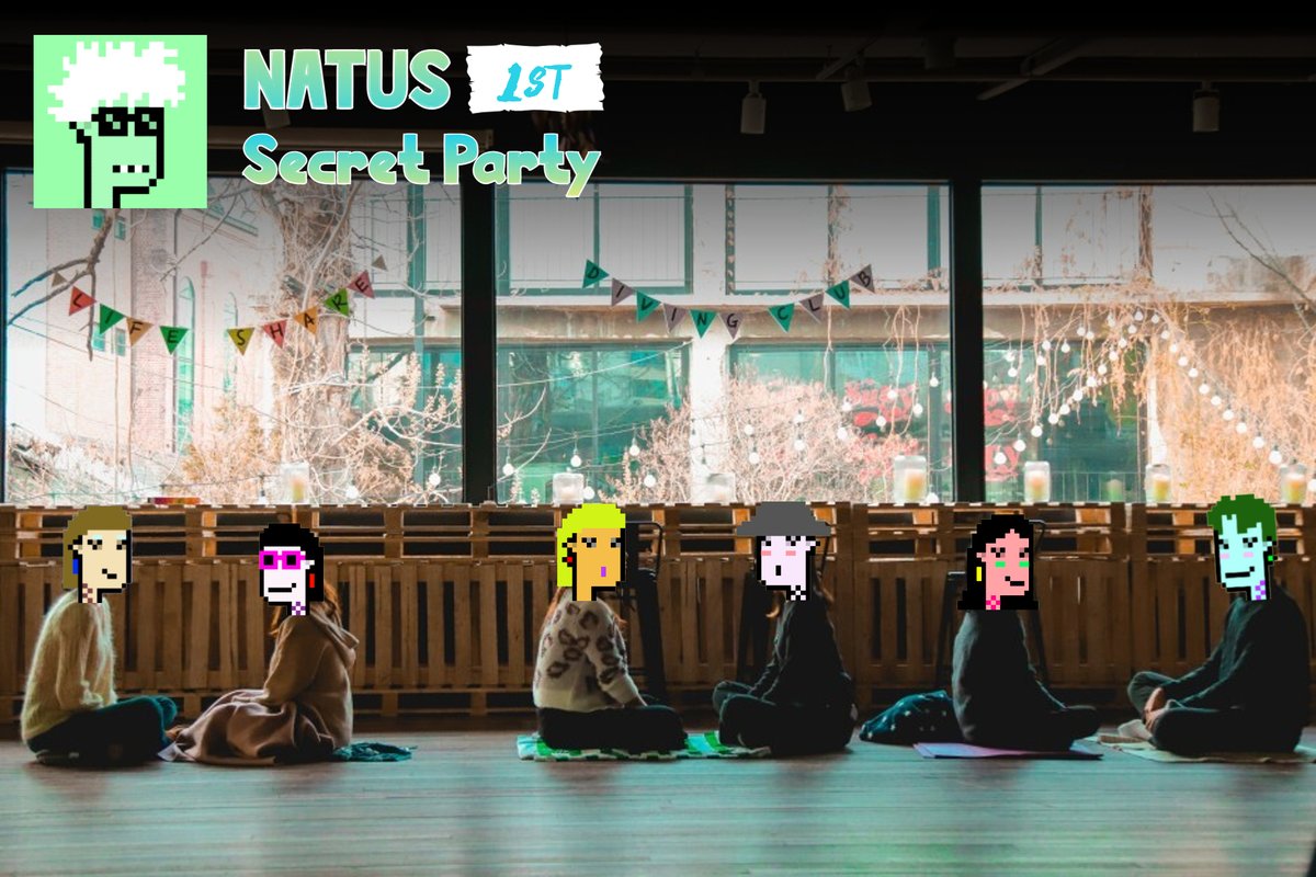 🎉나투스 에일리언 클럽의 첫번째 시크릿 파티 이벤트🎉

👽NAC NFT 에어드랍(2개)👽

1. <a href="/NatusAlienClub/">Natus Alien Club🇰🇷🫡</a> 팔로우
2. 좋아요, 리트윗
3. 댓글에 친구 3명 이상 태그 + 응원 한마디

기한 : 4월 2일 시크릿 파티 전까지 
추첨방식 : 운영진 픽
에드 날짜 : 4월 3일 

파티 정보
lapis-zenith-c19.notion.site/1st-b96bb729b0…