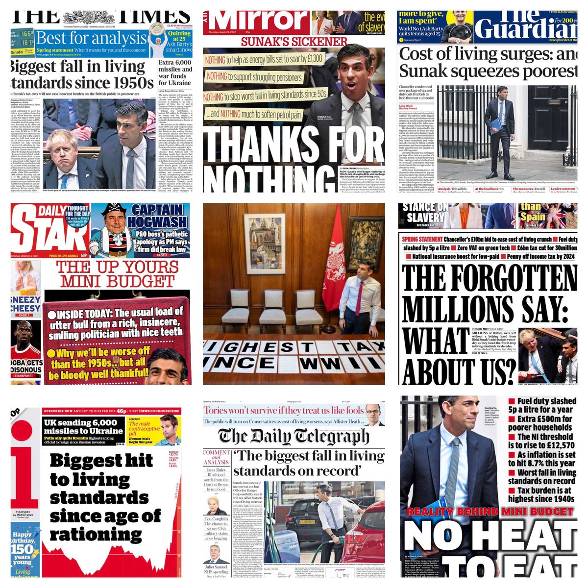 AndrewMorganRCT's tweet image. Todays papers say it all really 
#SpringStatement2022