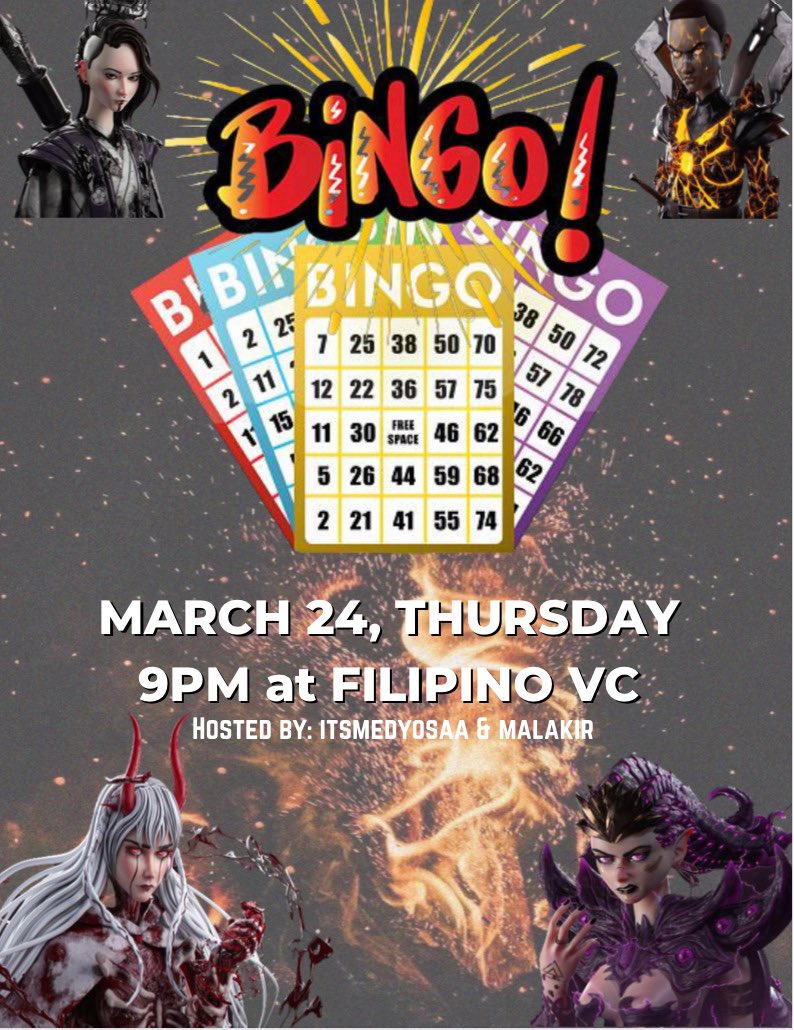 itsmedyosaa1's tweet photo. Happiness is yelling Bingo 😂
Bingo Night at @kahiruNFT ❤️ Thank you for joining guys. Hope you guys had fun! Love y'all. with my co host @MarahilK and special number @krazyjems solid! 🙌 

@JayMan562 https://t.co/PKGsM2jQGV