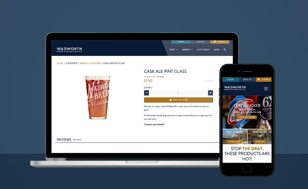 A new look ecommerce shop for @WadworthBrewery. 😍 🍺  🛒  
Read more about it at buff.ly/3Nj8lvK 
#websitedesign #websitedevelopment #ecommerce #onlineshop #beerlover #beer