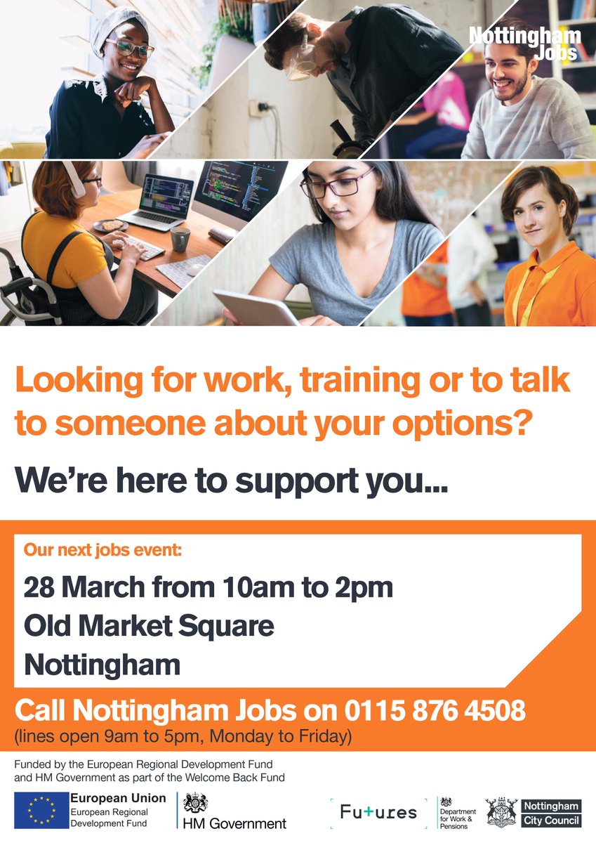 @NUHParticipation (@nuhparticiptn1) on Twitter photo NUH will be attending the Jobs Fair at Market Square this Monday 28th March! Come down any time between 10am - 2pm and talk to us about careers in the NHS! #NHS #jobsearch #JobsFair #TeamNUH
<a href="/nottmhospitals/">Nottingham University Hospitals</a> <a href="/nottmjobs/">Nottingham Jobs</a> NUH will be attending the Jobs Fair at Market Square this Monday 28th March! Come down any time between 10am - 2pm and talk to us about careers in the NHS! #NHS #jobsearch #JobsFair #TeamNUH
<a href="/nottmhospitals/">Nottingham University Hospitals</a> <a href="/nottmjobs/">Nottingham Jobs</a>