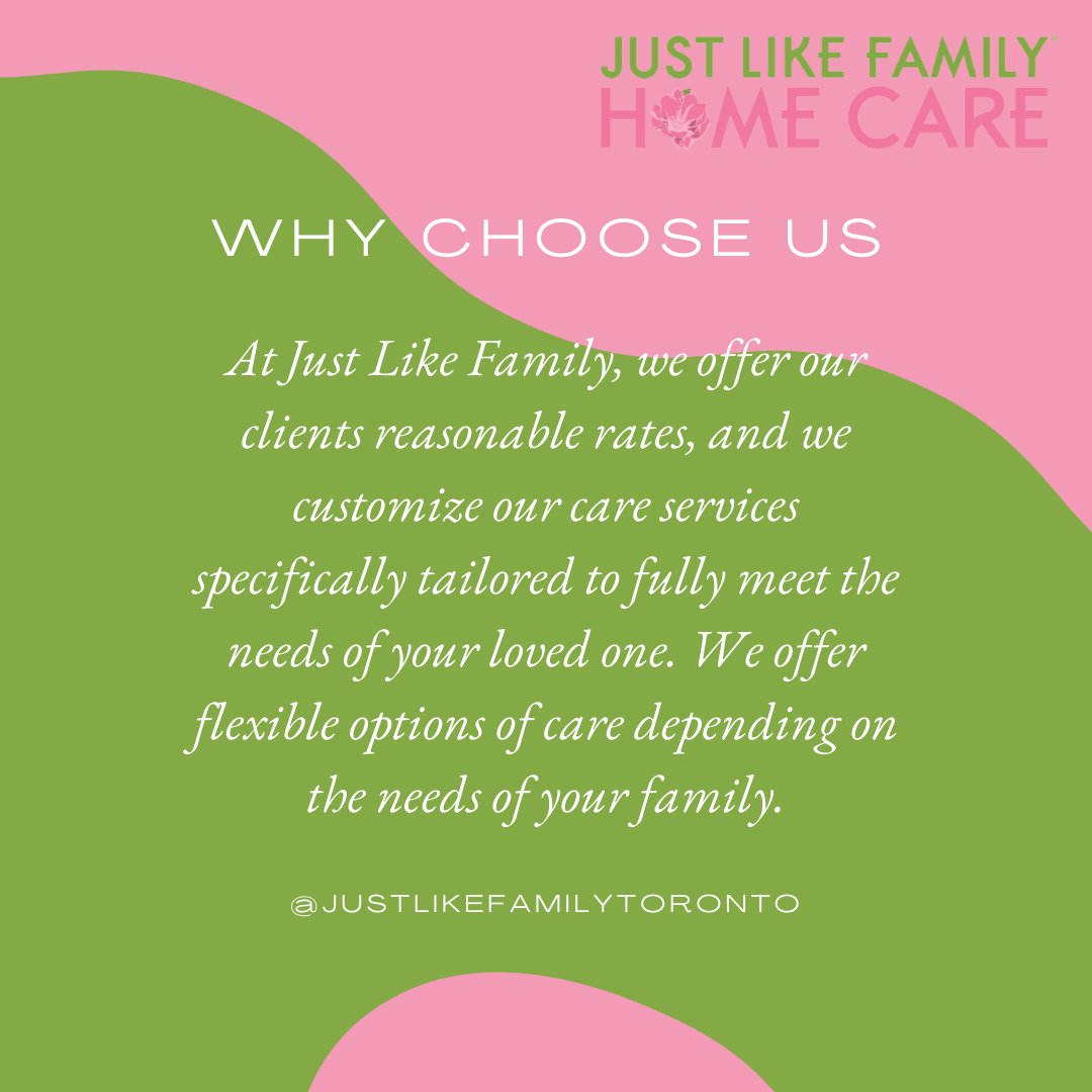 We understand the endurance it takes to care for a loved one and continued duties outside of the home. Our caring staff offer 100% peace of mind.

For more information, please visit justlikefamily.ca/about.

#torontohomecare #homecare #agingadults #seniors #seniorcare #jlftoronto