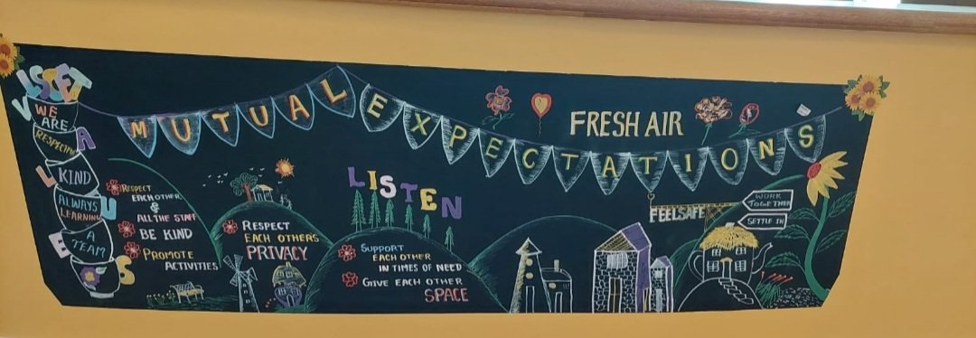BronteWard01's tweet photo. Thankyou to #Wordenward for the idea. Our Mutual Expectations surrounding living with dementia which includes some of their favourite activities and day to day living @Safewards @kayprof @Lorraine88w 🦋 https://t.co/HrN5bQuCH5