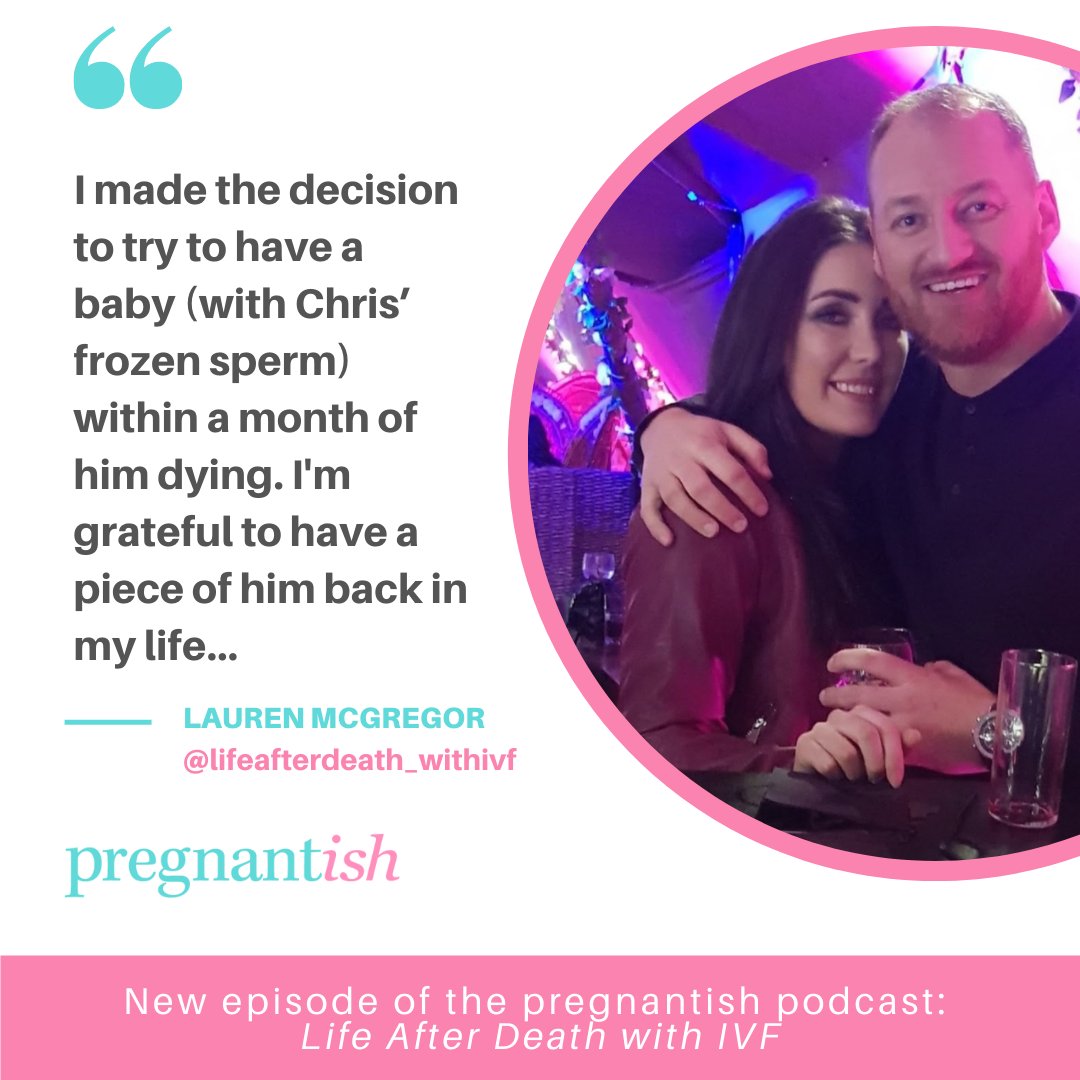 pregnantishmag's tweet photo. Today’s new pregnantish #podcast, “Life After Death with IVF” is an extraordinary love story of a couple who planned to have a baby despite the fact that one was terminally ill. Thank you @EMDSerono for your support of this powerful episode. Listen: https://t.co/ScQJUPRxAH https://t.co/zsNl8uktoM