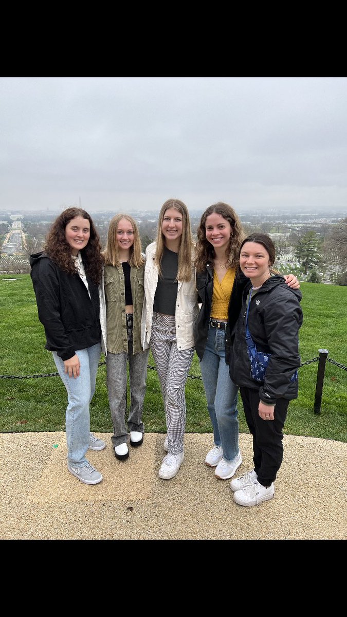 Softball Seniors and Coach enjoying our nation’s Capital.Have a great time.  #Together