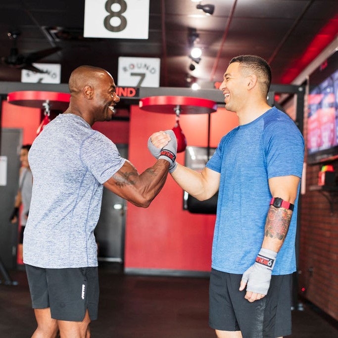 9Round's tweet photo. There's no better feeling than crushing a workout with your #PunchPartner! Let them know you love kickin' it with them by giving them a shoutout! 🥊
#9Round #9RoundNation #Kickboxing https://t.co/jzBZYh1lHW