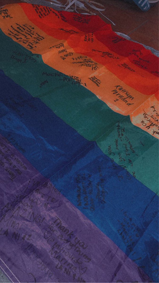 LTflagproject's tweet photo. We‘re so excited to share that the flag has just arrived at my place! I’m feeling so emotional, seeing all these signitures. This project started 3 1/2 months ago, I am so proud of what we’ve managed to do. Thank you to everyone who has participated! Onto the next chapter:) https://t.co/tpxM6p66XC