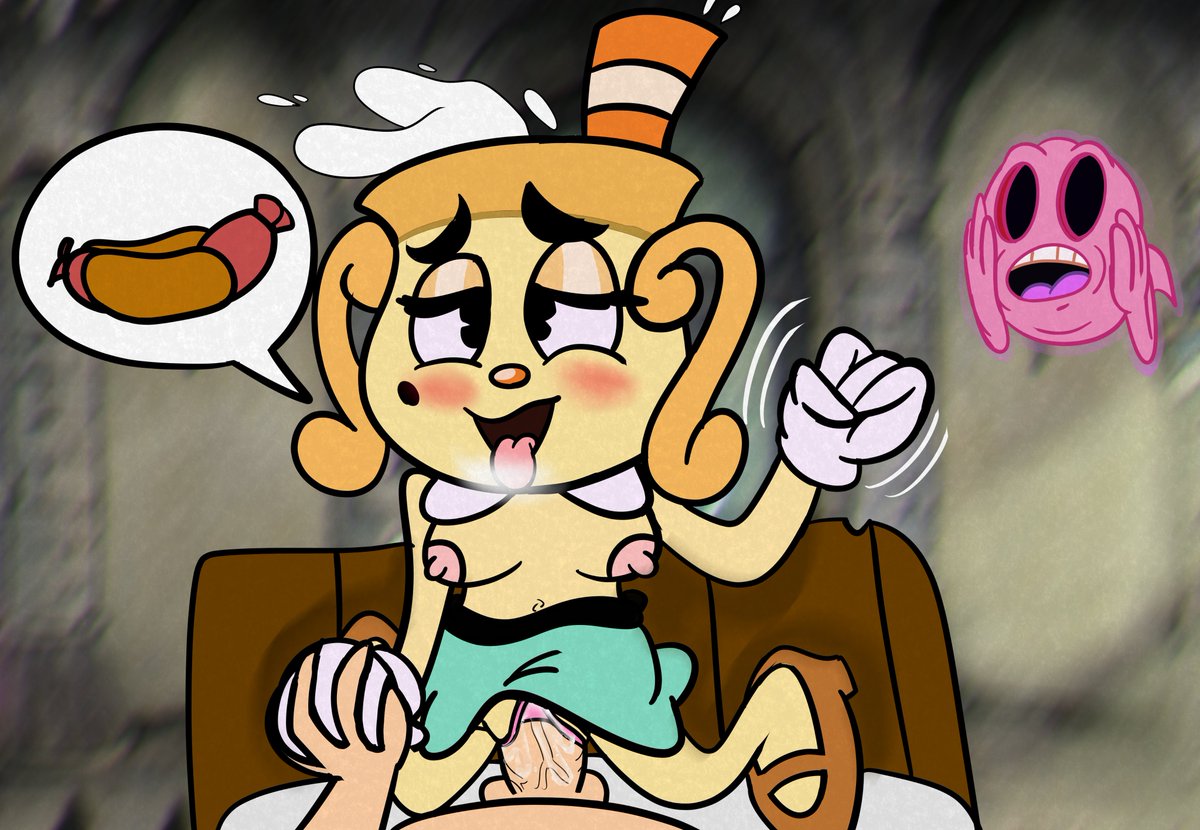 Pok3rcito_L's tweet photo. Ms chalice is thankful for saving her, but since her super ran out, she will reward you with something else ;D

#cuphead #cupheadshow #nsfw https://t.co/BQZ7XPtQ3Y