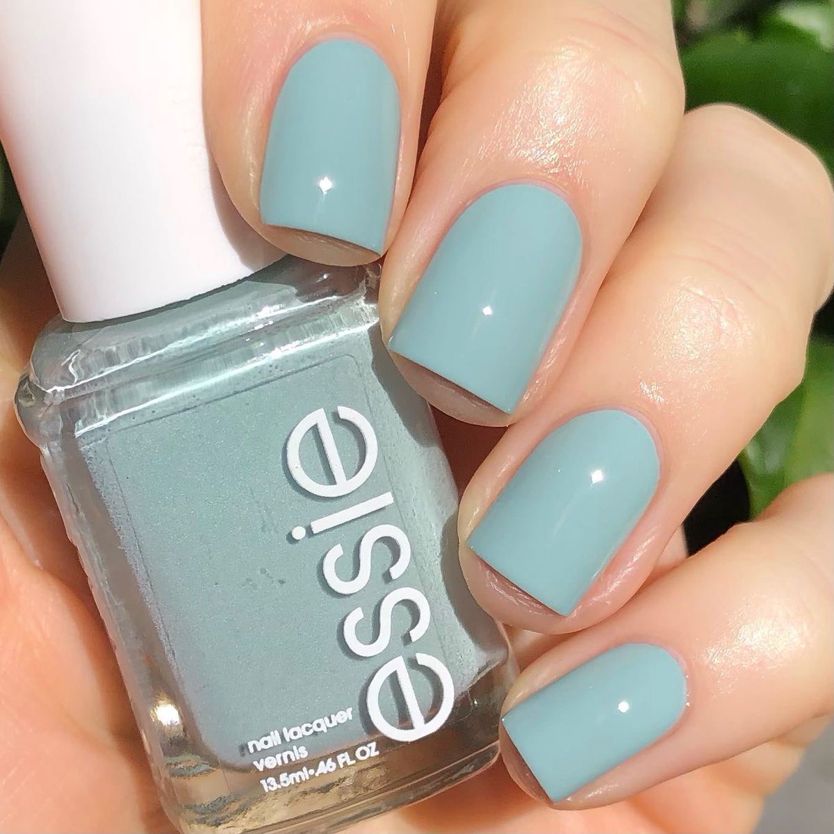 essie's tweet photo. adoring @emmaheartssnails in this serene blue #flightoffantasy 🦋 https://t.co/IM1RXjMtUq