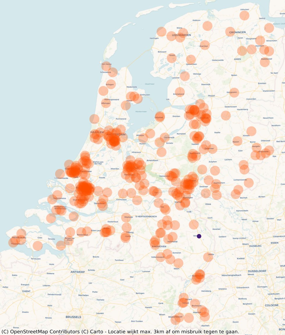 VaccinAlert's tweet photo. Op dit moment (24 March, 15:47) zijn er 1 van totaal 319 vaccinatielocaties open in Oostrum (Booster/herhaal prikken moderna over). https://t.co/8IZXISnnIV