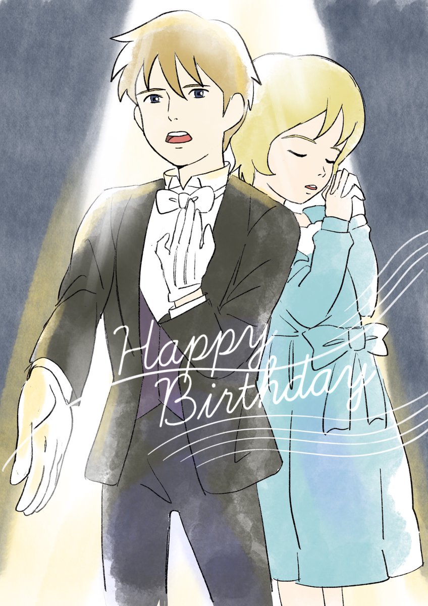tetra_210's tweet photo. 一足遅れとなりましたがビアンカ&amp;アルフレド誕生日おめでとう！そしてミュージカルまであとわずか(^^)楽しみです
#ビアンカ生誕祭
#アルフレド生誕祭
#ロミオの青い空 https://t.co/dRXJlWjGnF