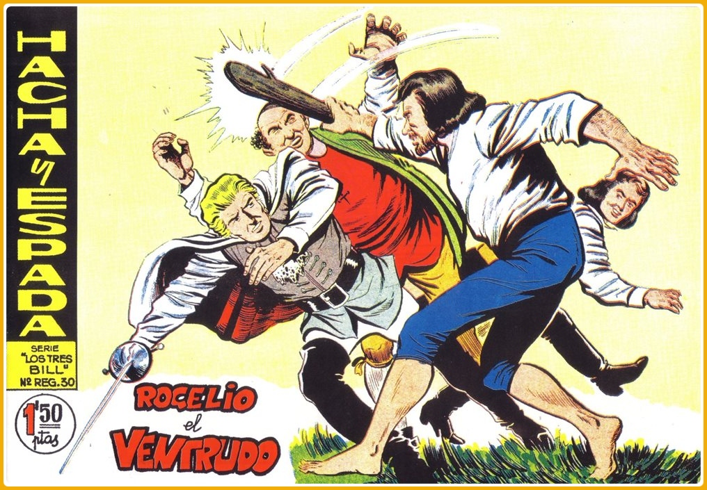 MuseodelComic's tweet photo. Otro tebeo de los grandes… 𝐇𝐀𝐂𝐇𝐀 𝐘 𝐄𝐒𝐏𝐀𝐃𝐀 impresa en los años 60 por Editorial Maga (Editorial fundada en 1951 por Manuel Gago) y dibujado por Armando Sánchez (1924·1984). De género de aventuras, obtuvo una muy buena aceptación entre los jóvenes de la época. https://t.co/FeVEygzYnd