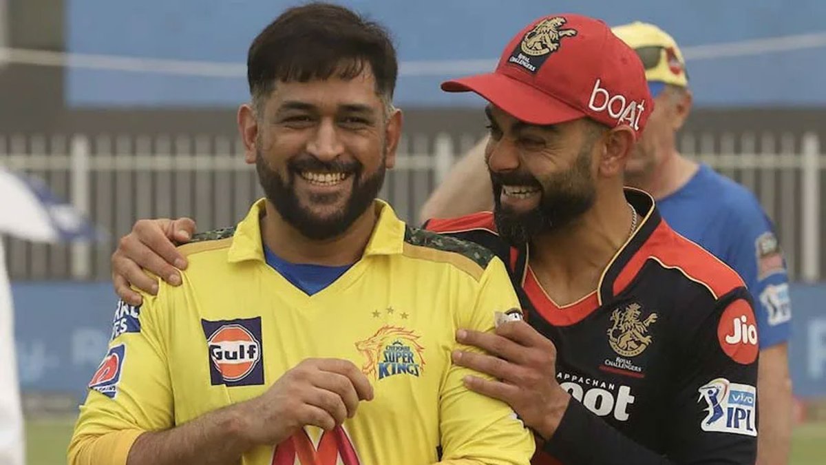 toisports's tweet photo. 'A chapter fans will never forget': @imVkohli pays tribute to @msdhoni as he steps down from #CSK captaincy 

Read: https://t.co/BR4hSZioLF 

#MSDhoni𓃵 #IPL2022 https://t.co/dlGGgUupp8