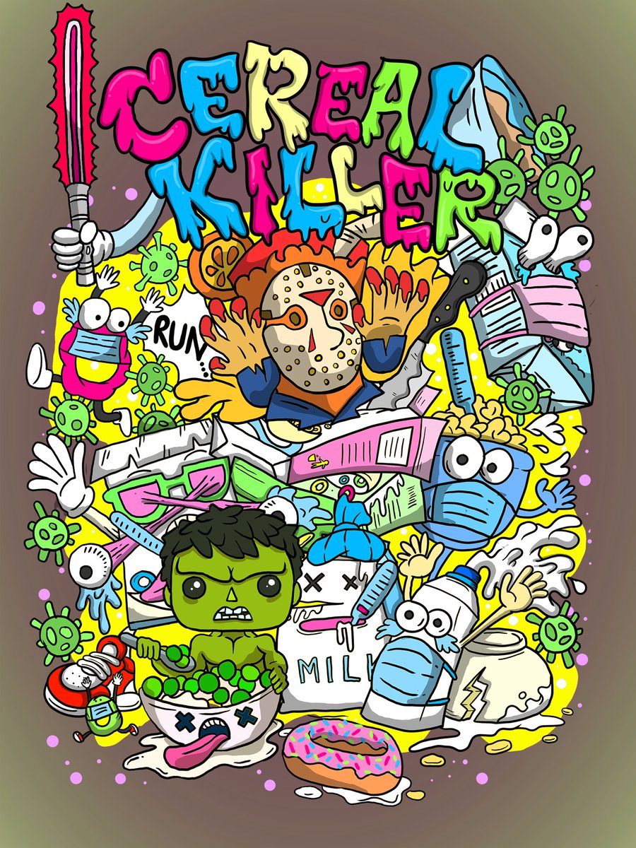 ARTBYODC's tweet photo. Free #NFT giveaway 🎉

What cereal have you eaten this week? 
 
Drop your $ETH address, Follow &amp; RT 
#NFTGiveaway #NFTs #ETH #cerealclub #opensea #NFTCommunity 
#NFTartist https://t.co/sRmoAaGP71
