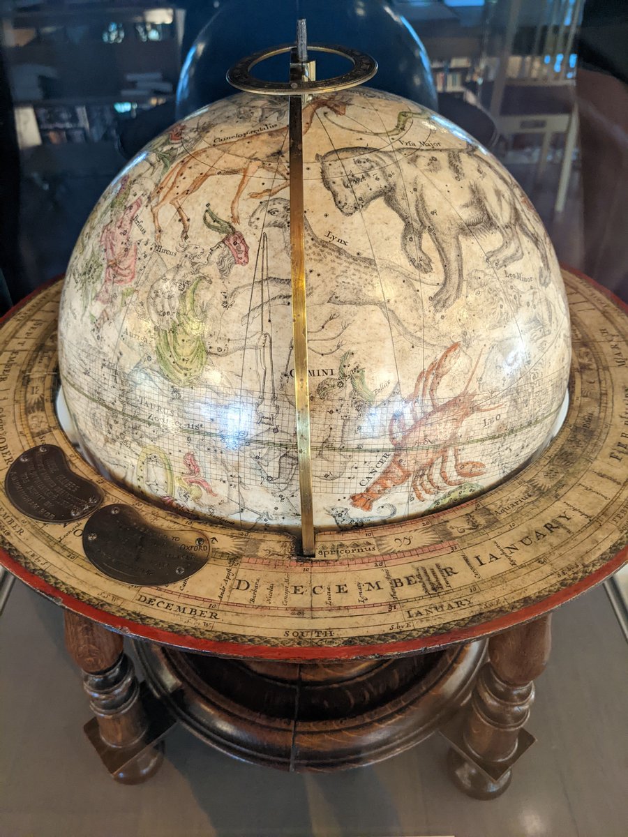LibraryLandKate's tweet photo. @HMCOxford And we have his terrestrial and celestial globes in the Library.. https://t.co/Mo1l6u06Ik