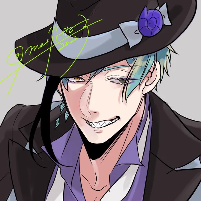 \バインドザハーート♡/

🦈くんにはぜひタレ目ツリ眉のわっるい顔をしていただきたいのですが自分の描く顔と理想の乖離がすごんい 
